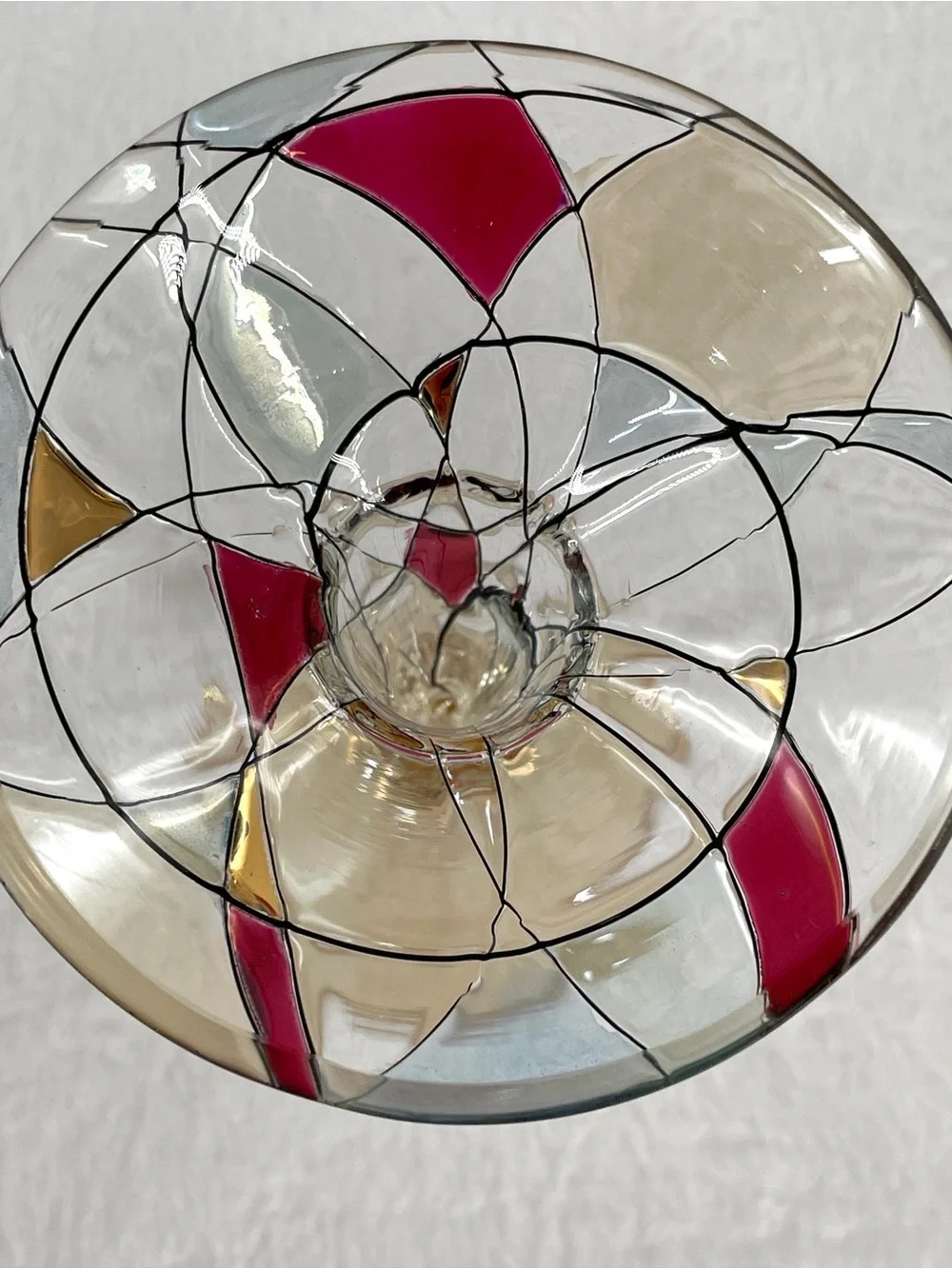 PartyLite Calypso Mosaic Stemmed Candle Holder - Picture 3 of 5
